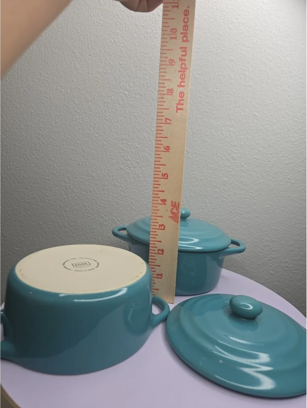 Kook Ceramic Mini Cocotte Set of 4 Casserole Dishes